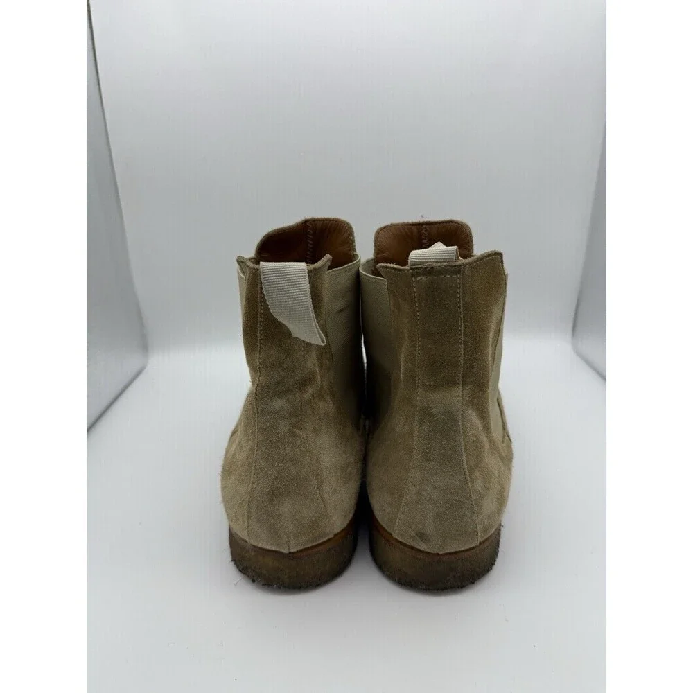 Common Projects Chelsea Boots Men US 13/EU 46 TanSuede Minimalist Travel Outdoor